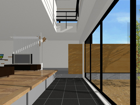 『風景を切り取る家』